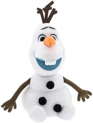 DISNEY STORE Olaf Medium Soft Toy for Kids, Cuddly Character with Fuzzy Texture and Embroidered Details, Satin Tooth, Disney Plushy Suitable for All Ages
