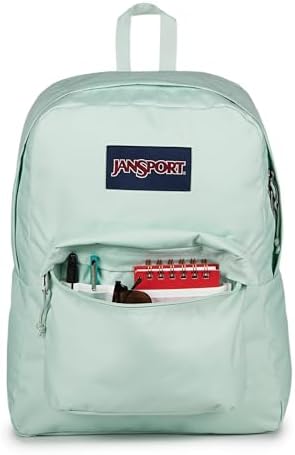 JanSport SuperBreak One Backpacks - Durable, Lightweight Bag with 1 Main Compartment, Front Utility Pocket with Built-in Organizer - Premium Backpack - Fresh Mint