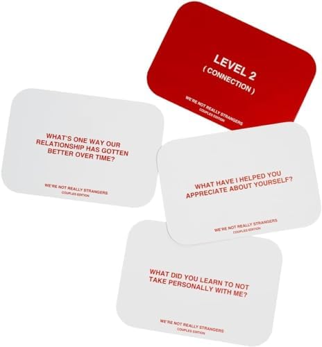 WE'RE NOT REALLY STRANGERS Couples Edition Card Game - 150 Conversation Cards for Couples - 2 Player Game for Memorable Date and Game Nights, Meaningful Games for Adults and Teens, Ages 15+, 2 Players