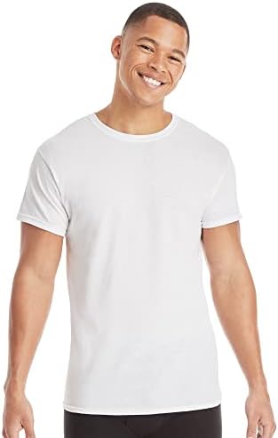 Hanes T-Shirt Pack, Stay-Tucked Cool & Breathable Cotton Tees, Best Undershirts for Men