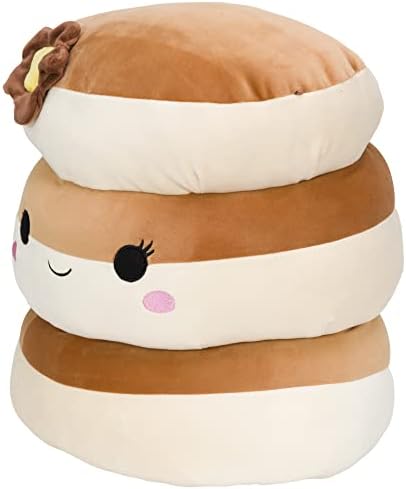 Squishmallows Original 12-Inch Rayen Pancake 3-Stack with Butter Flower - Medium-Sized Ultrasoft Official Jazwares Plush