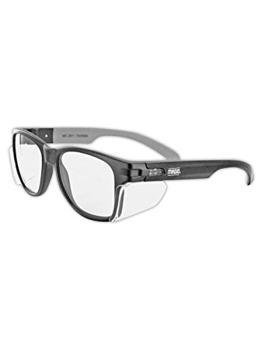 MAGID Y50 Series Performance Anti-Fog Polycarbonate Safety Glasses with Side Shields, 2 Pairs, Combo Lens | Clear & Gray, Y50BKAFCGY