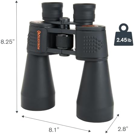 Celestron 71007 SkyMaster 12x60mm Porro Prism Binoculars with Multi-Coated Lens, BaK-4 Prism Glass and Carry Case, Black