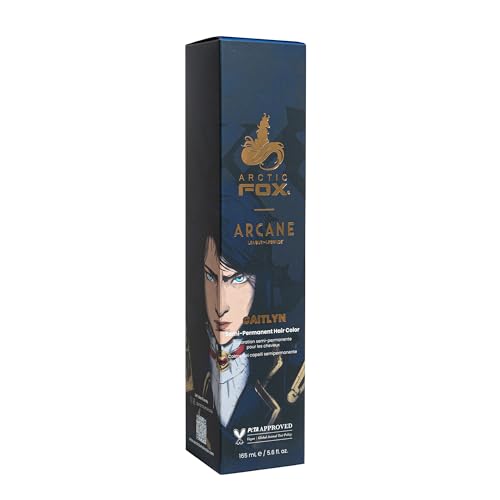 Arctic Fox x Arcane League of Legends Vegan and Cruelty Free Semi Permanent Hair Color Dye (5.6 Fl Oz, CAITLYN)