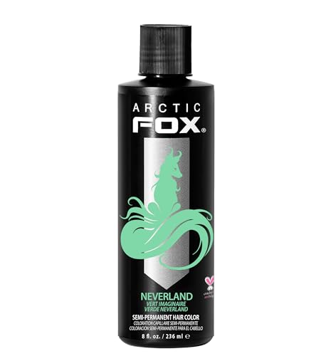 ARCTIC FOX Vegan and Cruelty-Free Semi-Permanent Hair Color Dye (8 Fl Oz, NEVERLAND)