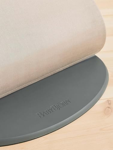 BabyBjörn Bouncer Bliss, Sand Gray, Woven, Classic Quilt | 2-in-1 Adjustable Baby Bouncer Seat and Toddler Chair, Newborn to Toddler (8-29 lbs), 4 Positions, Lightweight & Portable