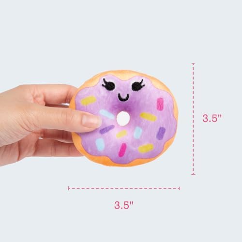 WHAT DO YOU MEME? Emotional Support Donuts by Relatable, Cuddly Stuffed Animals and Toys, Squishy Toys and Plushies, Great Ideas for Loved Ones of All Ages, Includes 5 Plushies with Carrying Basket