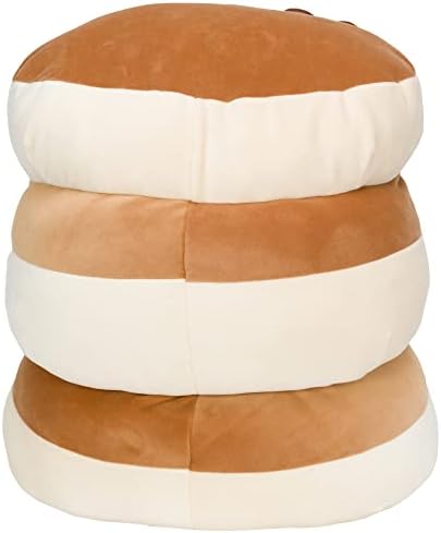 Squishmallows Original 12-Inch Rayen Pancake 3-Stack with Butter Flower - Medium-Sized Ultrasoft Official Jazwares Plush