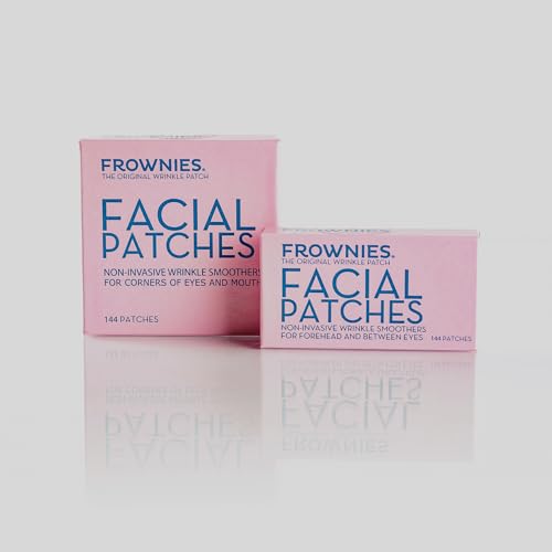 Forehead and Between the Eyes Facial Patches - Hypoallergenic Patches to Smooth & Soften Forehead Horizontal & Eleven Lines - For Overnight Use, 144 count