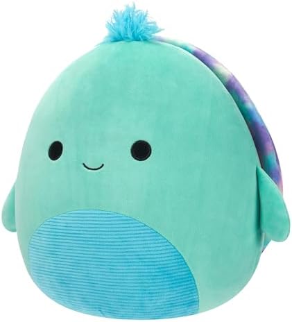 Squishmallows Original 12-Inch Cascade Teal Turtle with Tie-Dye Shell - Official Jazwares Plush