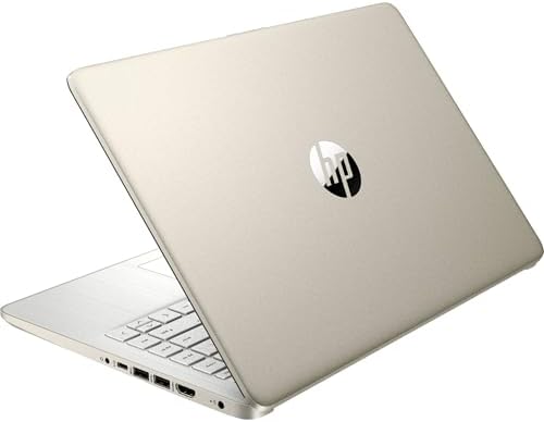 HP Touchscreen Laptop Computer for College Student Home Study, 1-Year Office, 16GB RAM, 512GB PCIe SSD, Intel Processor, 14 inch, WiFi 6, Bluetooth, HDMI, Windows 11 Home S, Pale Gold