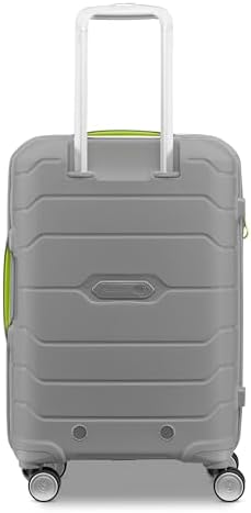 Samsonite Freeform Hardside Expandable Luggage with Spinners, White/Grey, 2PC SET (Carry-on/Large)