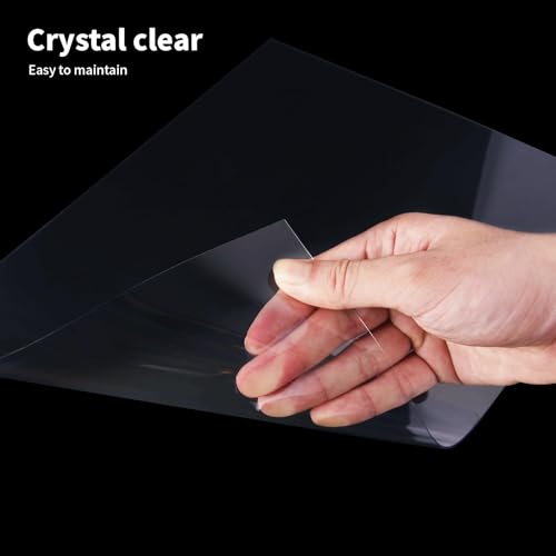 Art3d 5-Pack of 29Γ59" PET/Plexiglass Sheets, Transparent Clear Flexible Plastic Sheet Panels for Craft, Picture Frames, Sign Blank, DIY Display Project