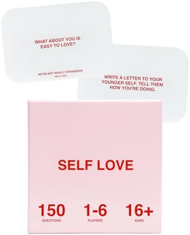 WE'RE NOT REALLY STRANGERS Self-Love Edition Card Game – A Reflection Game of Self-Discovery and Empowerment for Singles, Couples, Adults, & Teens - for Memorable Game Nights, Ages 15+, 1-6 Players