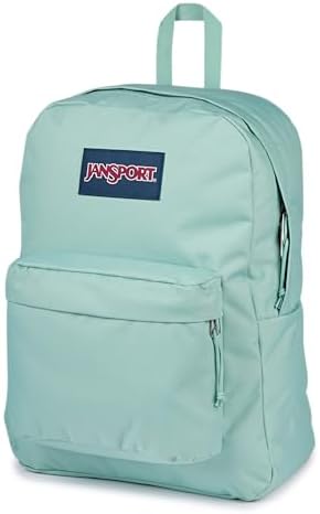 JanSport SuperBreak One Backpack - Durable, Lightweight Bag with 1 Main Compartment, Front Utility Pocket with Built-in Organizer, Premium Backpack, Faded Sage