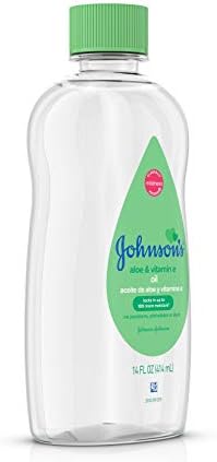 Johnsons Baby Oil Aloe & Vitamin-E 14 Ounce (414ml) (3 Pack)