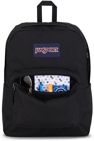 JanSport SuperBreak One Backpacks - Durable, Lightweight Bookbag with 1 Main Compartment, Front Utility Pocket with Built-in Organizer - Premium Backpack, Black
