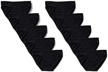 Amazon Essentials Women's Cotton Bikini Brief Underwear (Available in Plus Size), Multipacks