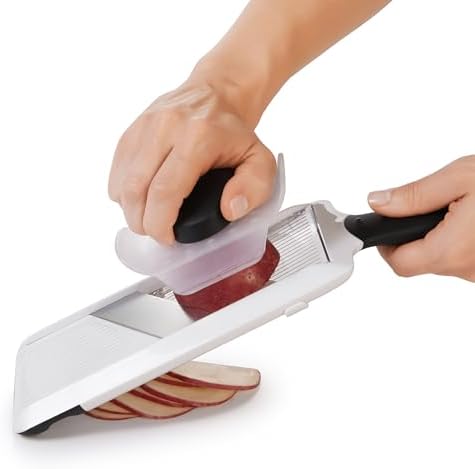 OXO Good Grips Handheld Mandoline Slicer for Kitchen, Adjustable Vegetable Slicer