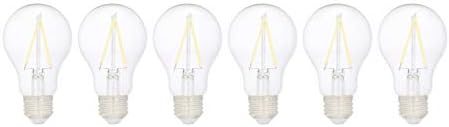 Amazon Basics A19 LED Light Bulbs 40 Watt Equivalent, Daylight White(5000K), Energy Efficient 3.5W, Non-Dimmable, 10,000 Hour Lifetime, 6 Count (Pack of 1)