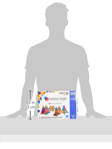 MAGNA-TILES Classic 100-Piece Magnetic Construction Set, The ORIGINAL Magnetic Building Brand