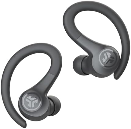 JLab Go Sport+ Wireless Workout Earbuds Featuring C3 Clear Calling, Secure Earhook Sport Design, 35+ Hour Bluetooth Playtime, and 3 EQ Sound Settings (Graphite)