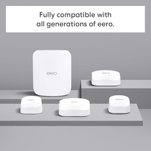 Amazon eero 7 dual-band mesh Wi-Fi 7 router (newest model) - Supports internet plans up to 2.5 Gbps, Coverage up to 4,000 sq. ft., 2-pack