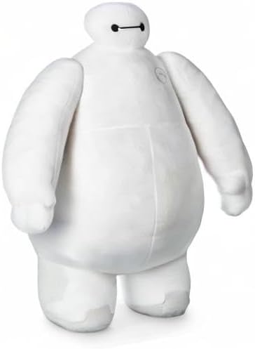 DISNEY STORE Official Baymax Medium Soft Toy for Kids, Cuddly Character with Fuzzy Texture and Embroidered Details, Disney Plushy Suitable for All Ages.