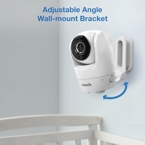 VTech Upgraded Smart WiFi Baby Monitor, 1080p FHD Camera and 5" HD IPS Display, Free App with Motion Video, Sound/Motion Detection and Notifications, Fully Remote Pan-Tilt-Zoom: VM901
