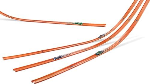 Hot Wheels Toy Car Mega Track Set Pack, 87 Component Building Parts for 40-ft of Track & 1:64 Scale Vehicle (Amazon Exclusive)