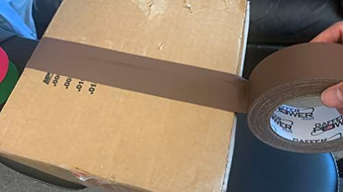 Gaffer Power Real Professional Grade Gaffer Tape USA Made | No Residue | Non Reflective | Multipurpose| Durable & Versatile | Weather Resistant | Heavy-Duty | Securing | Brown, 2 in X 30 Yds