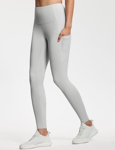 THE GYM PEOPLE Thick High Waist Yoga Pants with Pockets, Tummy Control Workout Running Yoga Leggings for Women