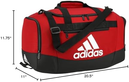 adidas Unisex Defender 4.0 Gym Duffel Bag for Men and Women, Team Power Red, Small (38L)