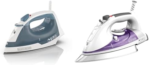 BLACK+DECKER Easy Steam IR40V Compact Iron & IR1350S Professional Steam Iron Bundle