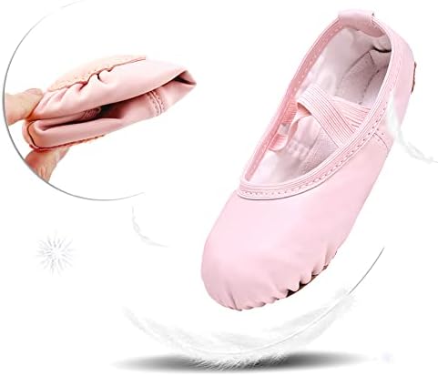 Stelle Ballet Shoes for Girls Toddler Ballet Slippers Soft Leather Boys Dance Shoes for Toddler/Little Kid/Big Kid