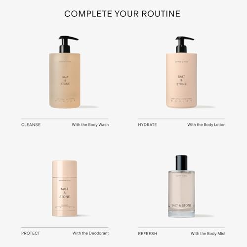 Salt & Stone Body Wash with Antioxidants for Deep Moisture | For Women & Men, Sulfate, Paraben, & Dye Free, Leaving Skin Soft and Hydrated - 15.2 fl oz