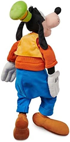 DISNEY STORE Official Goofy Medium Soft Toy for Kids, Cuddly Character with Fuzzy Texture and Embroidered Details, Patched Trousers and Felt Teeth,Disney Plushy Suitable for All Ages.