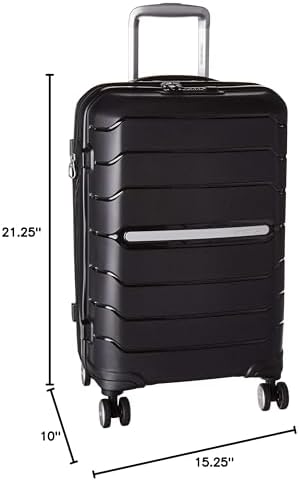 Samsonite Freeform Hardside Carry-On Luggage with Spinner Wheels - Hardshell Suitcase - TSA, Airline-Approved - Expandable Hard Shell, Smooth Rolling Wheels for Lightweight Travel - Dark Teal
