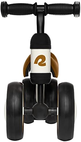 Retrospec Cricket Baby Walker Balance Bike with 4 Wheels for Ages 12-24 Months - Baby Toys & Toddler Toys for 1 Year Olds - Ride On Bicycle - Boys & Girls