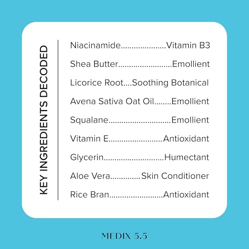 MEDIX Fragrance Free Niacinamide Face Moisturizer + Shea Butter Cream For Face & Body Lotion | Anti Aging Skin Care Firming Cream For Wrinkles, Dark Spots, Large Pores, 15 Fl Oz