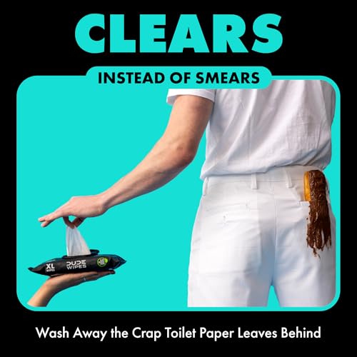 DUDE Wipes - Flushable Wipes - 6 Pack, 288 Count - Mint Chill - Vitamin-E, Aloe, Eucalyptus & Tea Tree Oils - Septic and Sewer Safe