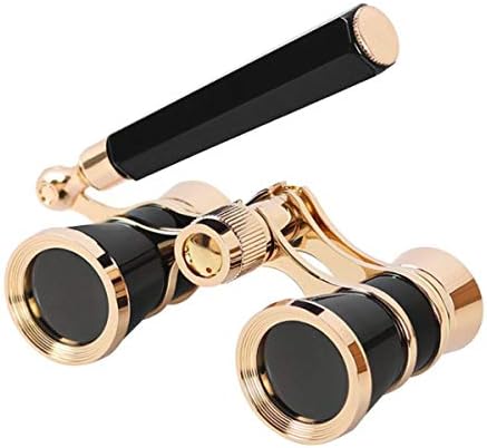 Aroncent Opera Glasses Binoculars 3X25 Compact with Adjustable Handle Theater Glasses, Mini Binocular for Adults Men Women in Opera Musical Concert(Black)