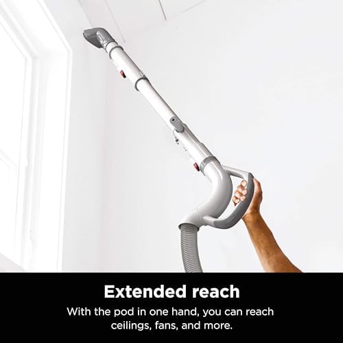 Shark | Upright Vacuum Cleaner | Navigator Lift-Away | Swivel Steering | HEPA Filter | Vacuum for Pet Hair | Crevice Tool & Dusting Brush Included | For Carpets & Hard Floors | White/Silver | NV356E