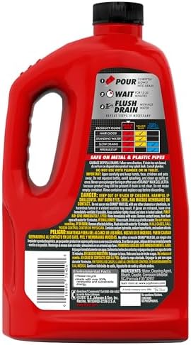 Drano Max Gel Drain Clog Remover and Cleaner for Shower or Sink Drains, Unclogs and Removes Hair, Soap Scum and Blockages, 80 Oz, Pack of 2