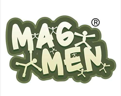 MAGMEN Enhanced Grip Magnetic Fidget Figures for Kids 3-8 & Toddlers | 10-Piece Solid Colors Multipurpose Magnets Set for Travel, Road Trip, Office & Stocking Stuffer Gifts.
