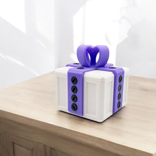 The Annoying Gift Box - The Full Size Viral Gift That Adds a Twist to Your Celebrations! (White/Purple)
