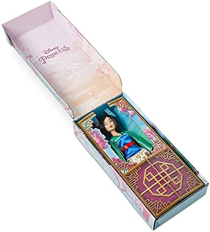 Disney Store Girl's Disney Princess Classic Doll (Mulan), 11 Inches, Includes Brush with Molded Details, Fully Posable Toy in Classic Outfit - Disney Princess Toys