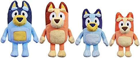 Bluey Heeler Family Plush Set 4 Plush 7-8" Figures | Amazon Exclusive