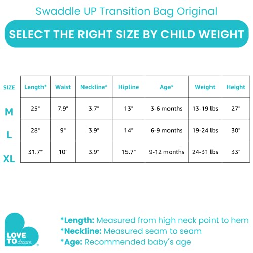 Love to Dream Swaddle Up Transition Swaddle, Patented Zip-Off Wings, Gently Help Baby Transition from Being Swaddled to Arms Free When Showing Signs of Rolling, 1.0 TOG, 13-19 lbs, Gray