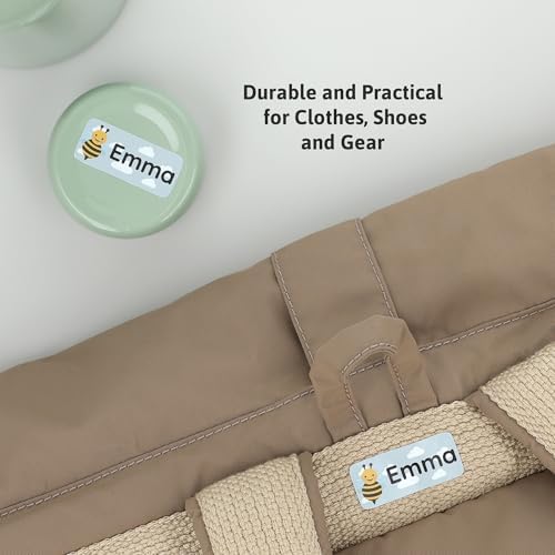 โ Personalized Name Labels for Kids (120) โ Waterproof & Durable Stickers for Clothing, School & Daycare Items - Insects